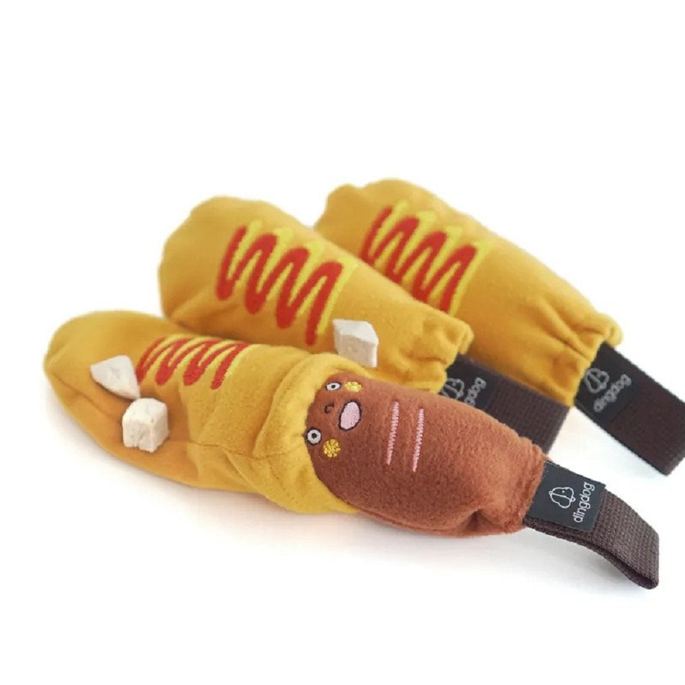 American Hotdog Dog Plush Toy