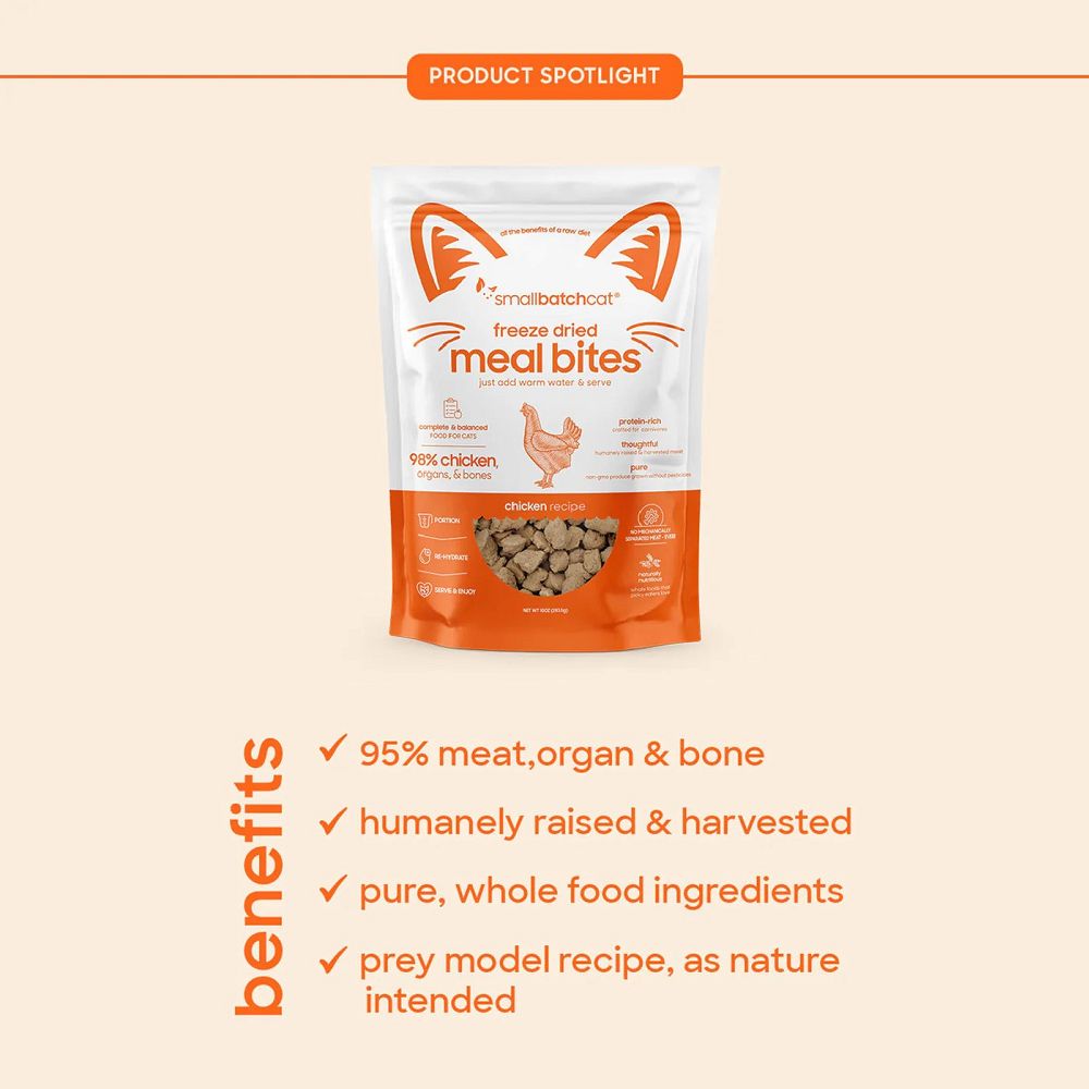 Freeze Dried Humanely Raised Chicken Cat Food