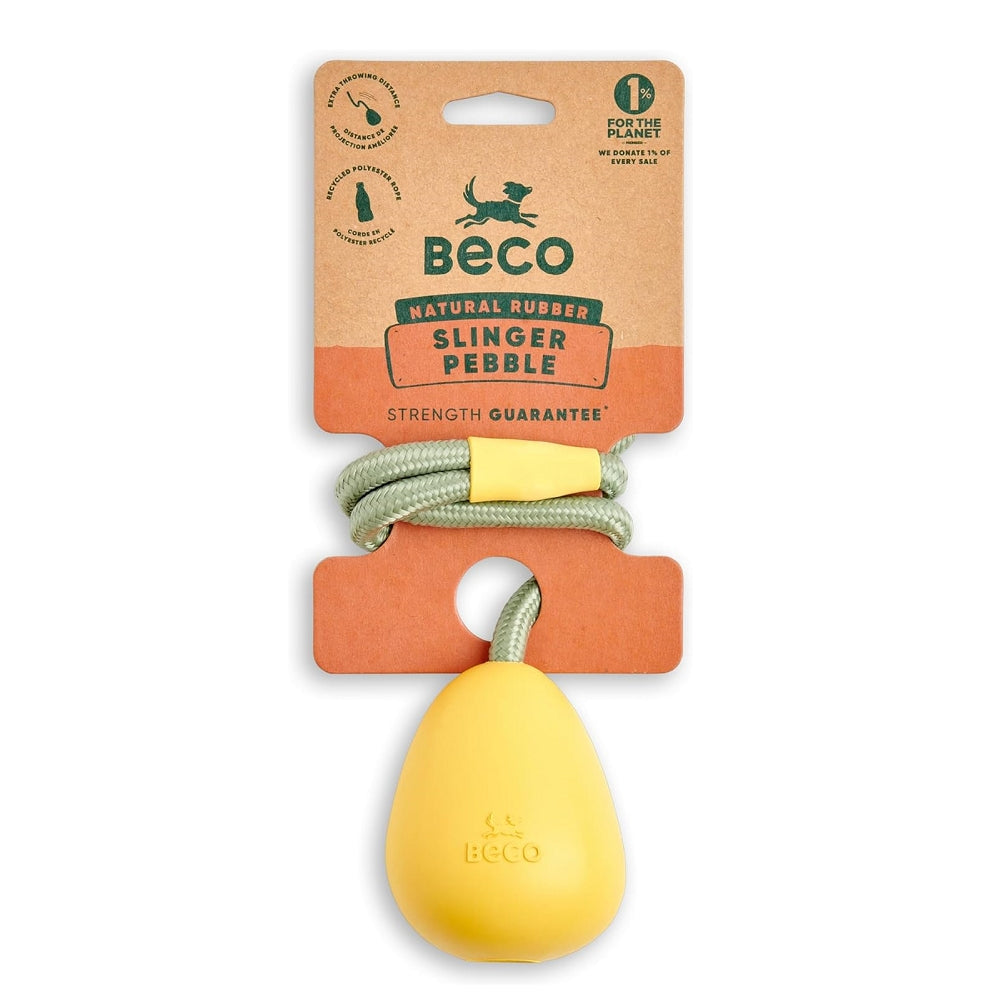Beco Pets - Natural Rubber Slinger Pebble Dog Toy
