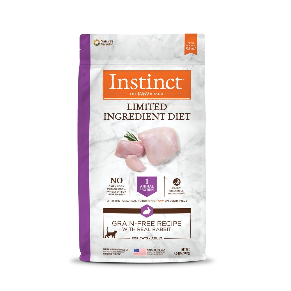 Limited Ingredient Diet Grain Free Kibble Cat Dry Food - Rabbit