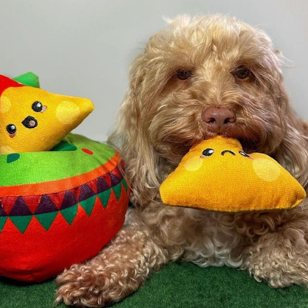 Fuzzy Friendz - Nachos Hide and Seek Dog Plush Toy