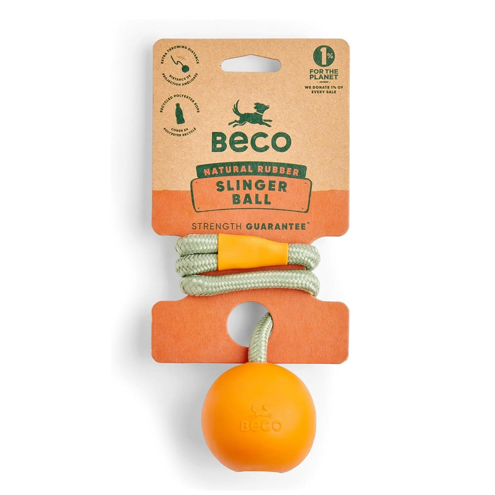 Beco Pets - Natural Rubber Slinger Ball Dog Toy