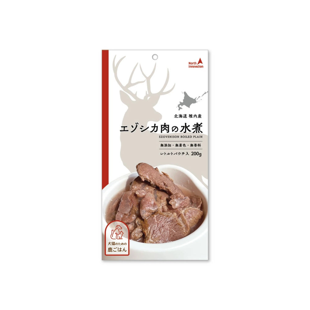 Boiled Ezo Venison Retort Pouch for Dogs & Cats