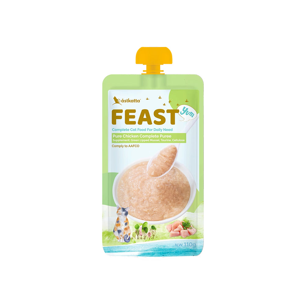 Feast Pure Chicken Complete Puree Cat Pouch