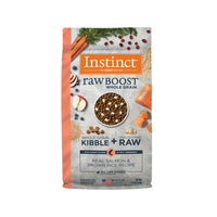 Raw Boost All Life Stages Whole Grain Kibble + Raw Dog Dry Food - Salmon & Brown Rice