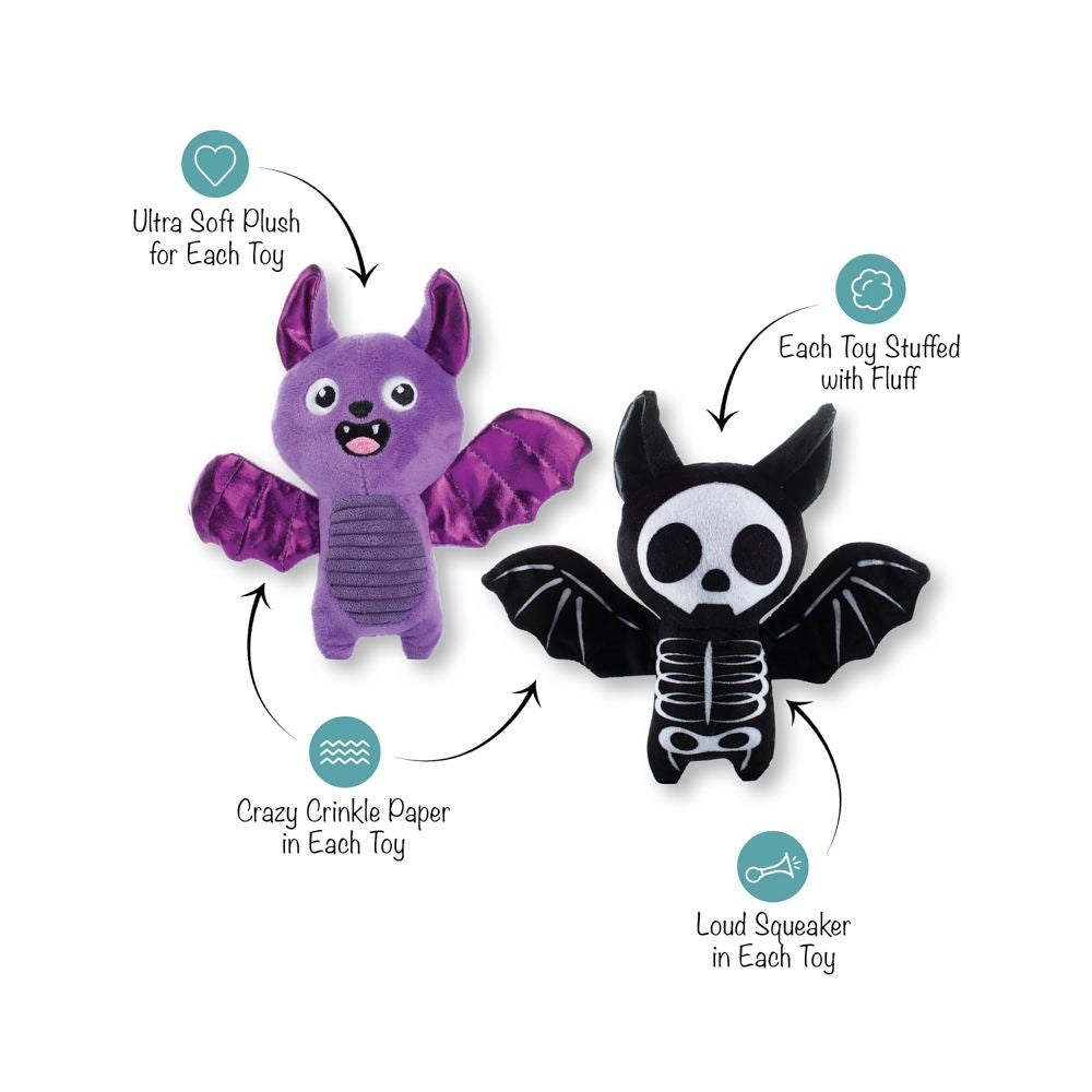Halloween Bat To The Bone Dog Plush Toy