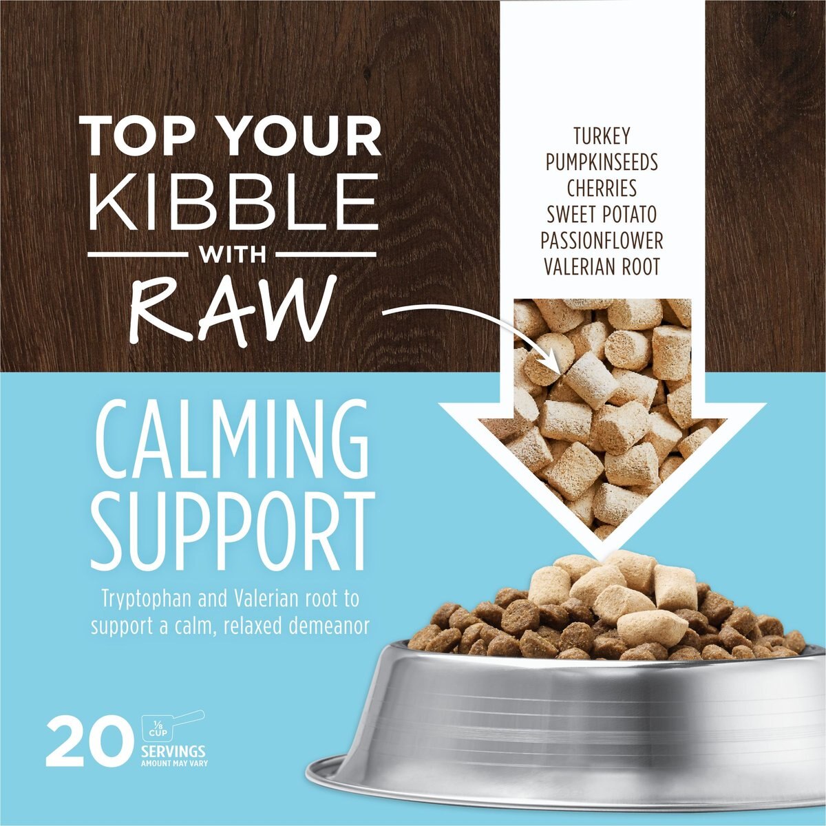 Raw Boost All Life Stages Freeze - Dried Calming Support Raw Mixers For Dogs