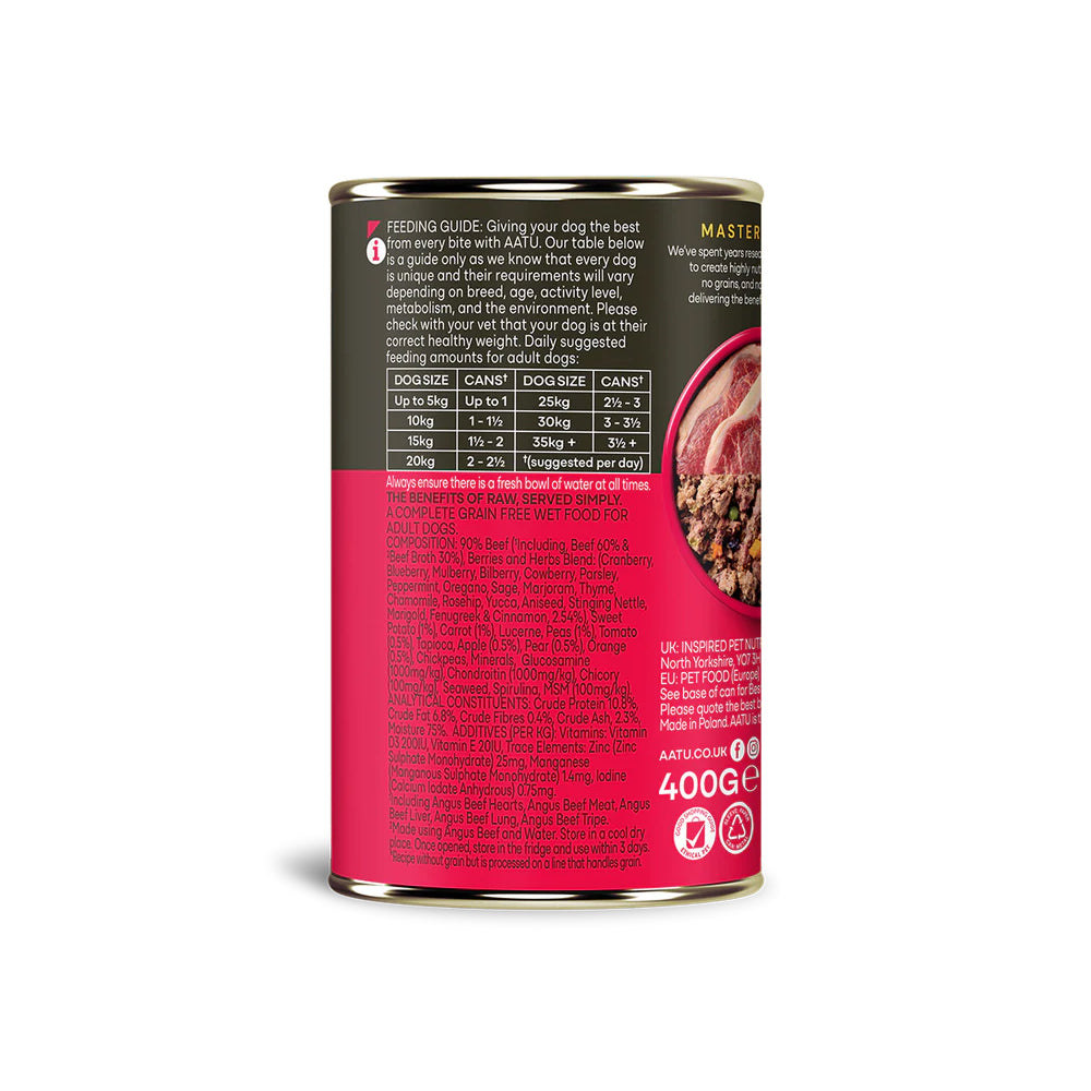 90% Grain Free Gluten Free Angus Beef Dog Can