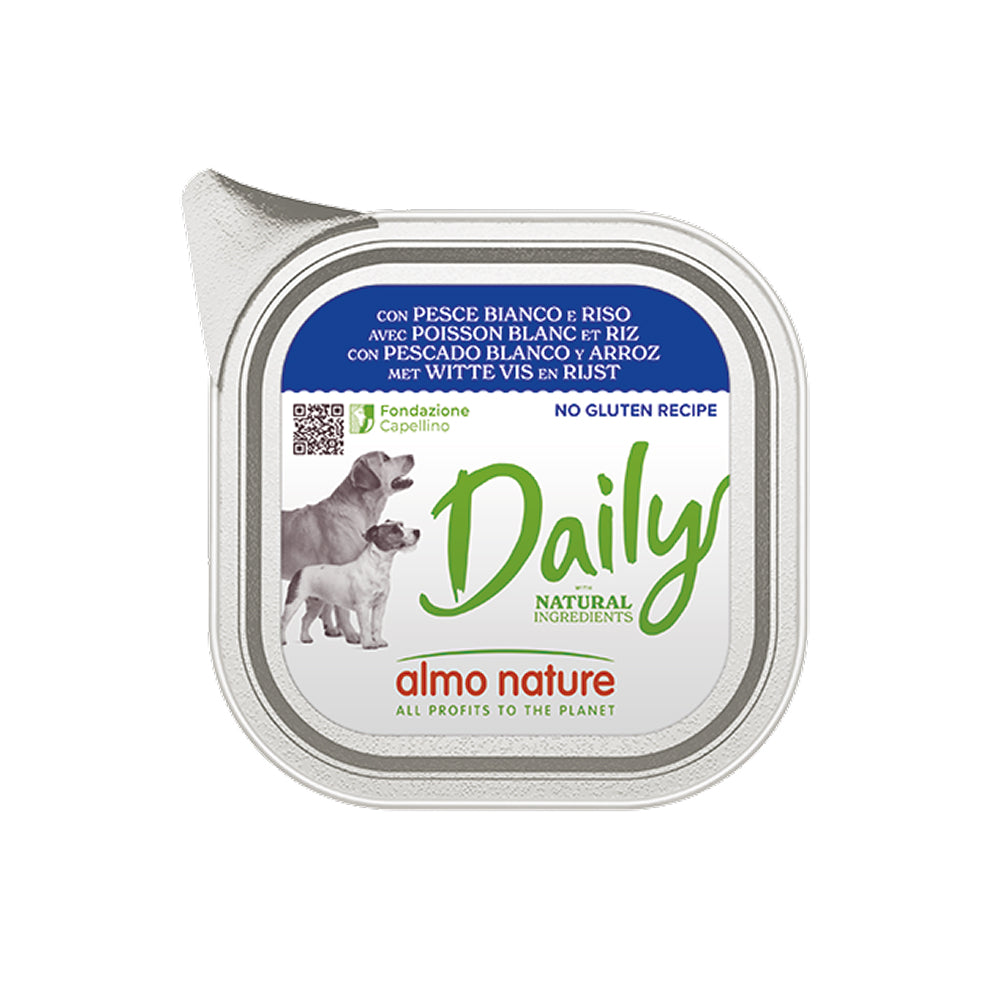Almo Nature - Daily with White Fish and Rice Dog Can