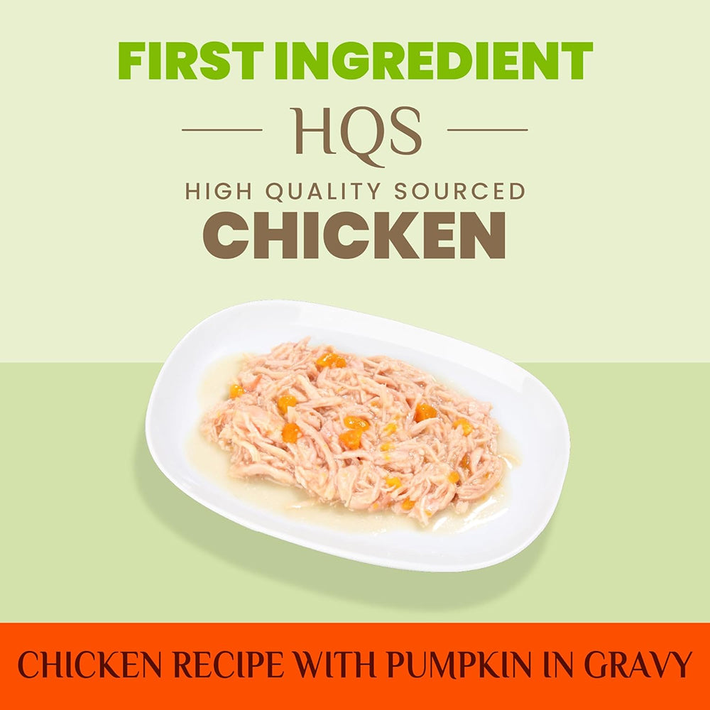 HQS Supportive Digestive Supportformula - Chicken Recipe With Pumpkin In Gravy Adult Cat Food