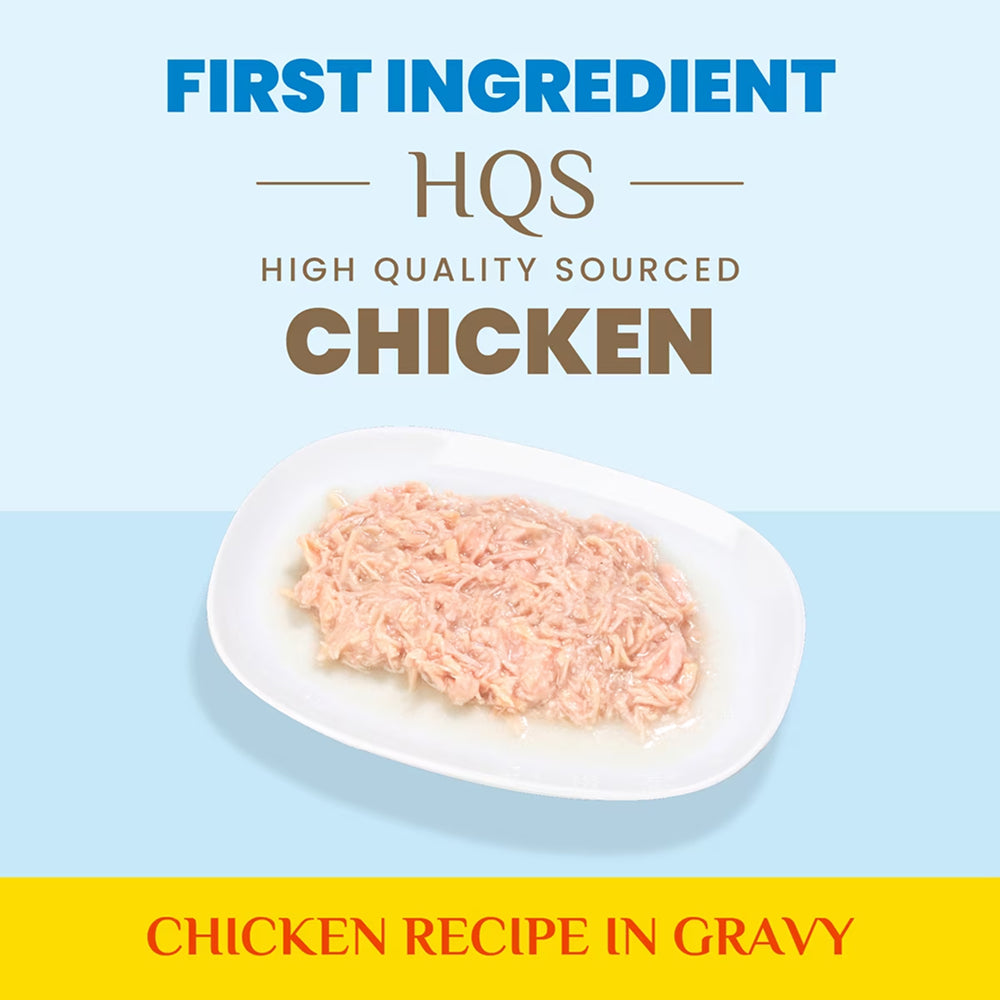 HQS Supportive Indoor Formula - Chicken Recipe In Gravy Adult Cat Food