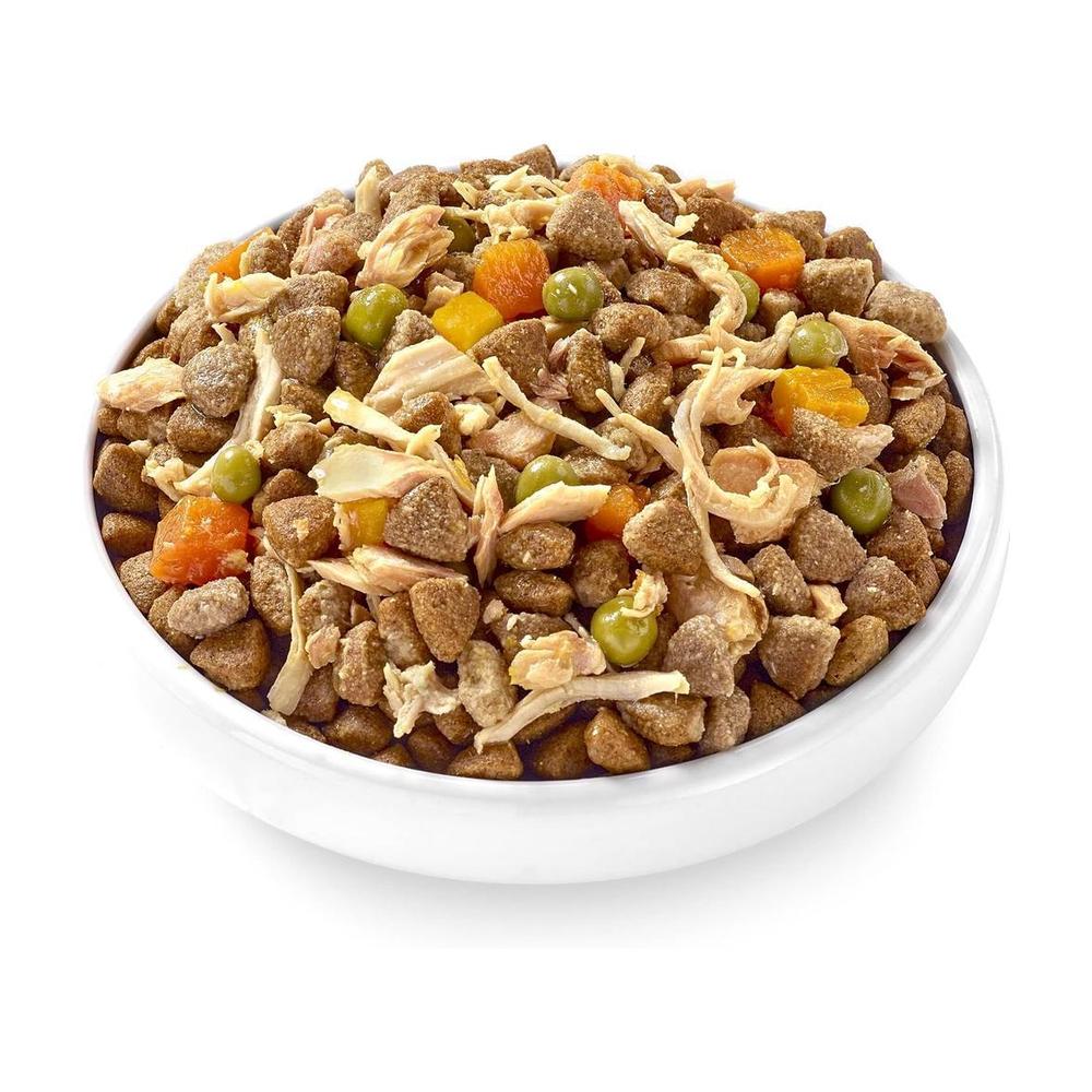Taste Toppers in Broth Chicken Breast with Salmon, Pumpkin, Carrots & Peas Dog Can