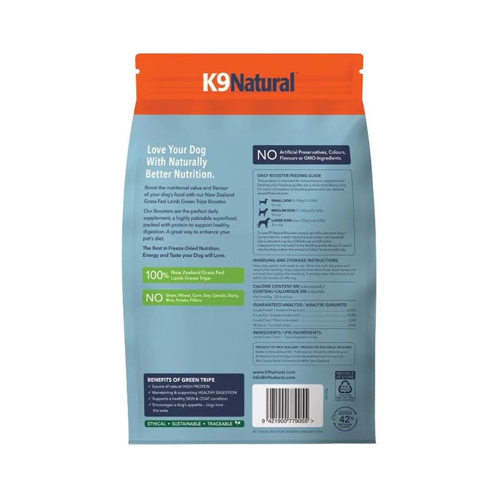 Booster Freeze-Dried Grass-Fed Lamb Green Tripe Dog Food Set (700g - Exp: Dec2026 + (200g - Oct2027)