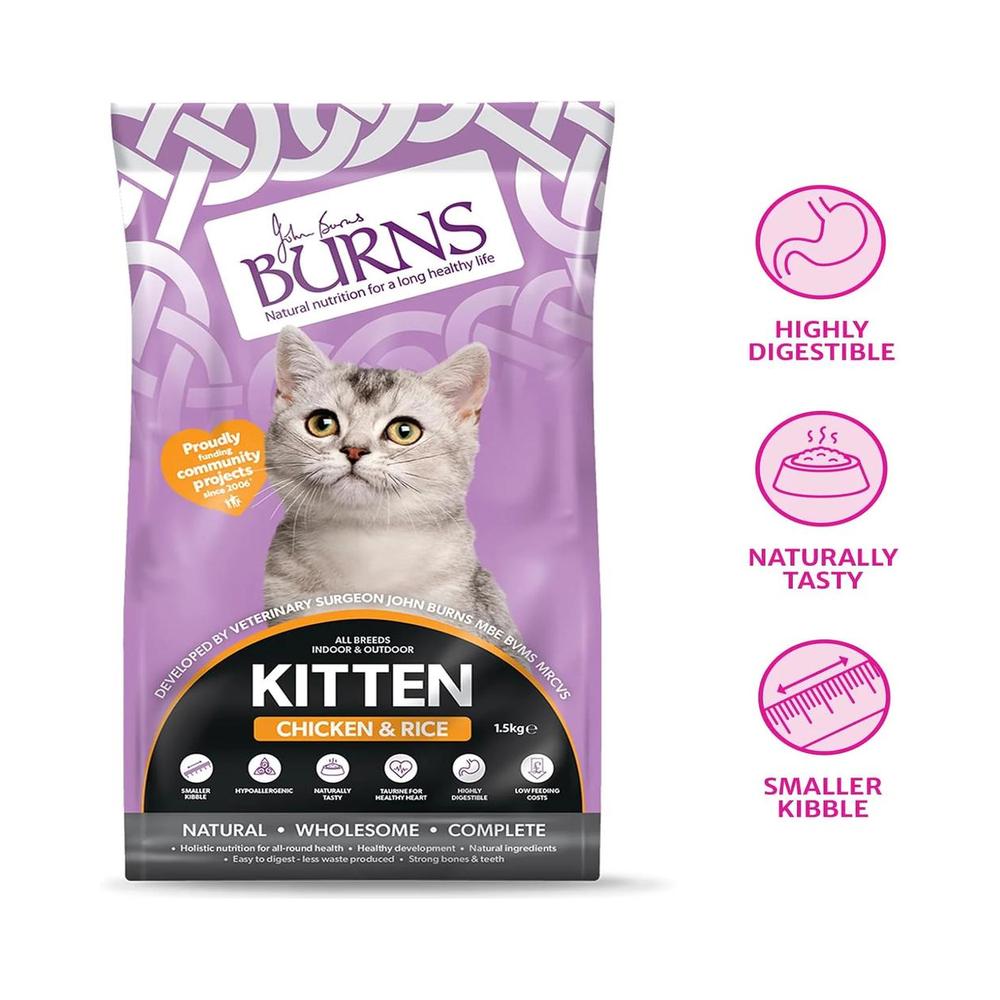 Kitten Chicken & Rice Cat Dry Food
