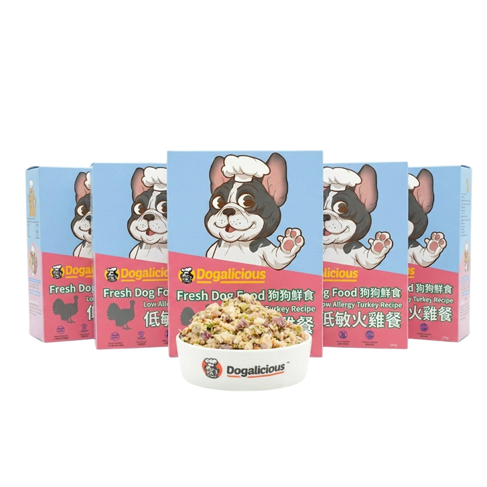 Frozen Fresh Made Low Allergy Turkey Recipe Dog Food