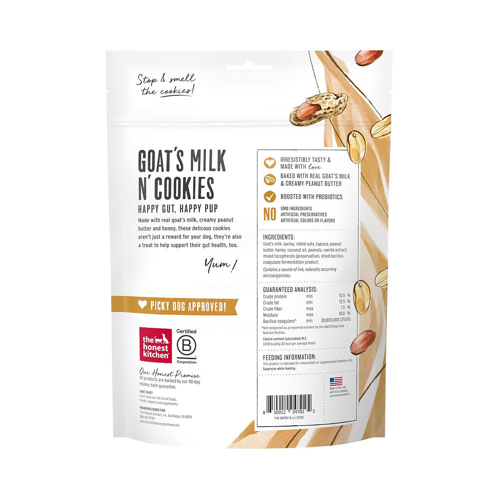 Goat Milk Cookie - Slow Baked With Peanut Butter& Honey Dog Treats