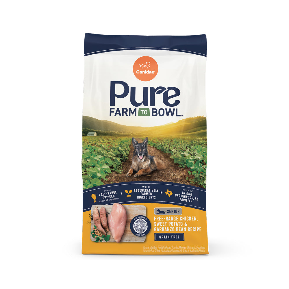 PURE Grain Free Dog Dry Food for Senior - Chicken, Sweet Potato & Garbanzo Bean