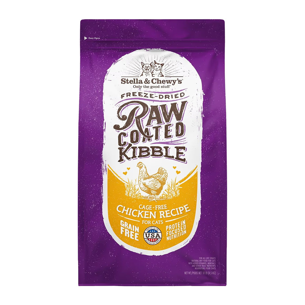 Freeze Dried Cage Free Chicken Raw Coated Cat Dry Food