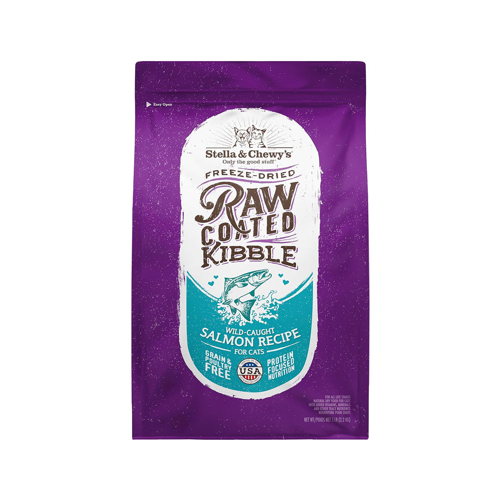 Freeze Dried Wild Caught Salmon Raw Coated Cat Dry Food