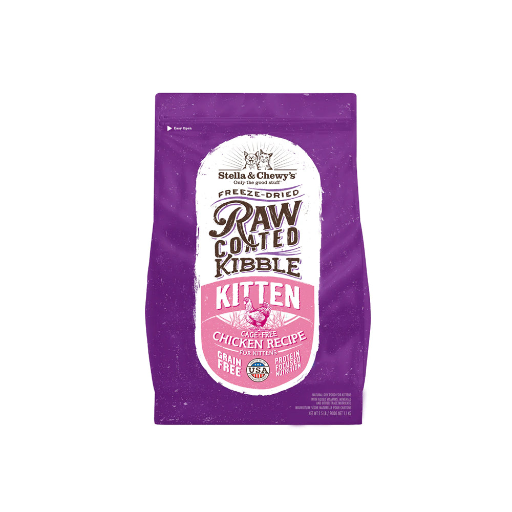 Freeze Dried Cage Free Chicken Raw Coated Kitten Dry Food