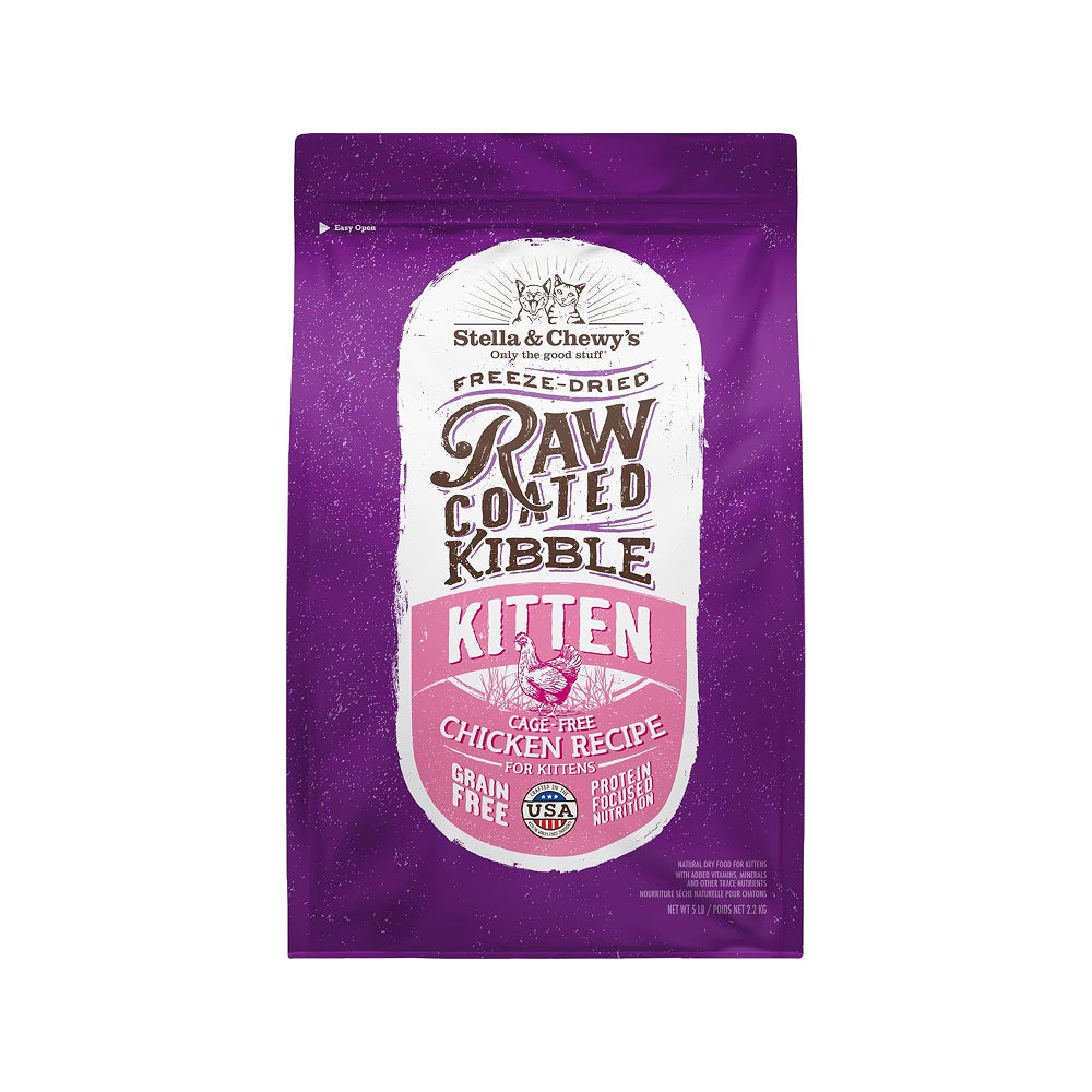 Freeze Dried Cage Free Chicken Raw Coated Kitten Dry Food