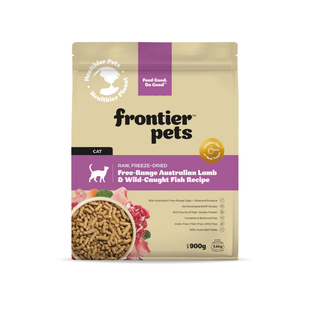 Freeze-Dried Free-Range Grass Fed Lamb & Fish Cat Food