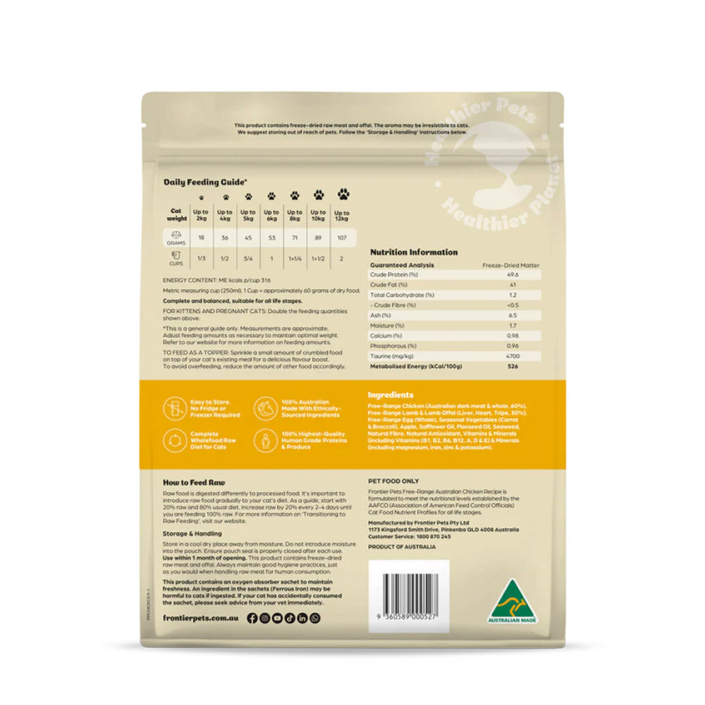 Freeze-Dried Free-Range Chicken Cat Food