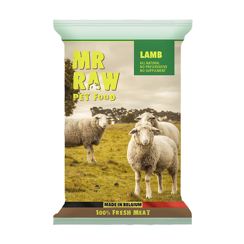 Mr Raw Pet Food - Frozen - Single Protein Frozen Raw Lamb Food for Dogs & Cats