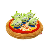 Alien Pizza Food-hiding Dog Plush Toy