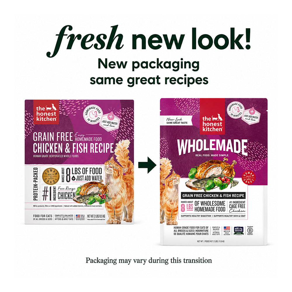 Grain Free Chicken & Fish Complete Dehydrated Cat Food