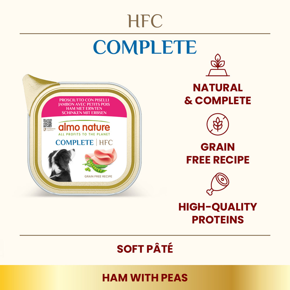 HFC Complete Ham With Peas Dog Can