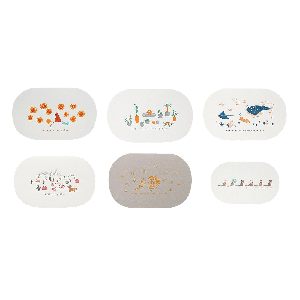 Happy Paws Letterpress Greeting Card