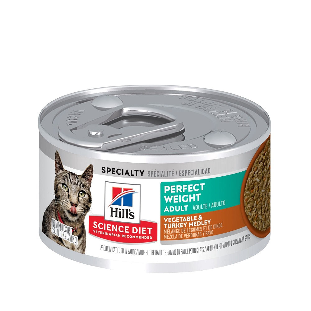 Science Diet - Adult Perfect Weight Vegetable & Turkey Medley Cat Wet Food