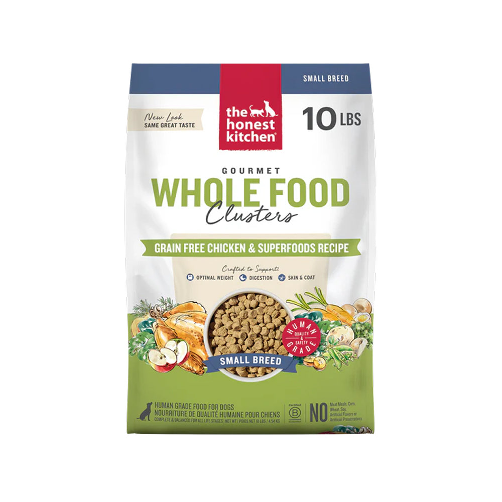 Human Grade Whole Food Clusters - Grain Free Chicken Small Breed Dog Dry Food