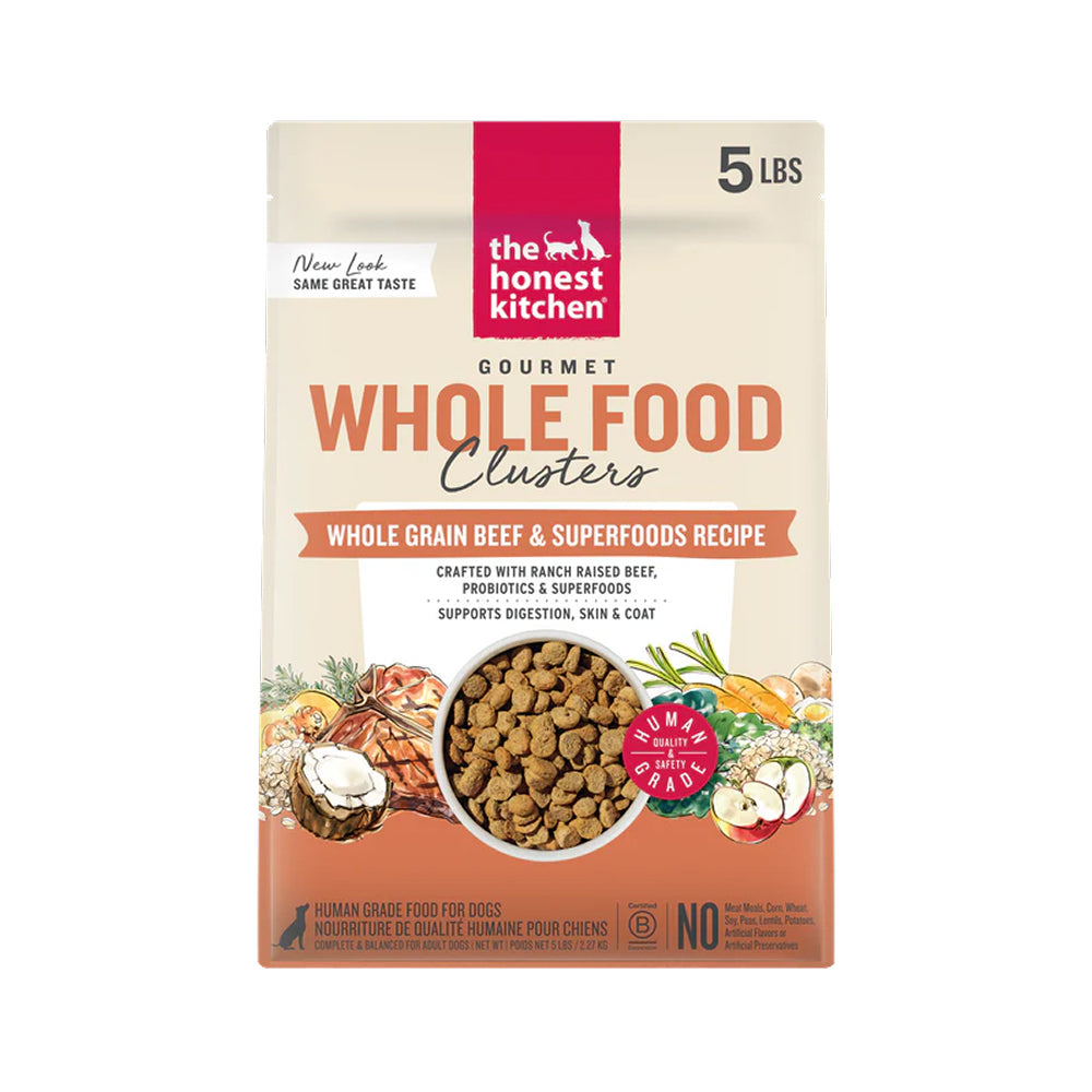 Human Grade Food Cluster Whole Grain Beef & Oat Dog Dry Food