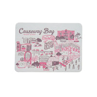 Hong Kong Iconic Cityscapes Letterpress Postcard