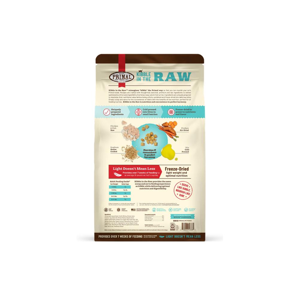 Kibble In The Raw - Freeze Dried Chicken & Fish Cat Food