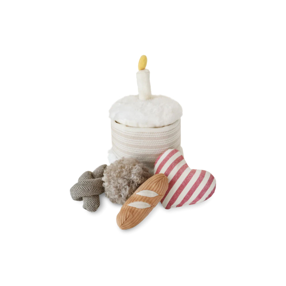 Birthday Burrow & Snuffle Dog Toy