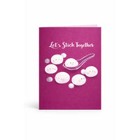Let's Stick Together Greeting Card