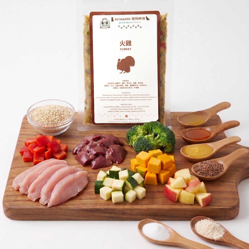 Frozen Fresh Made US Turkey Dog Food