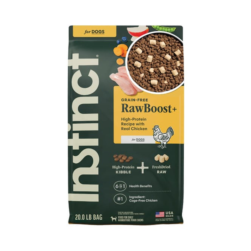 Raw Boost All Life Stages Grain Free Kibble + Raw Dog Dry Food - Chicken
