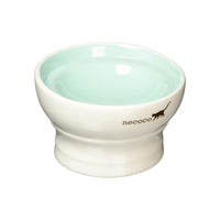 Necoco Raised Ceramic Cat Wet Food Feeding Bowl