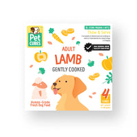 Frozen Fresh Human-Grade Gently Cooked Lamb Adult Dog Food