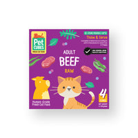 Raw Frozen Fresh Human-Grade Beef Adult Cat Food