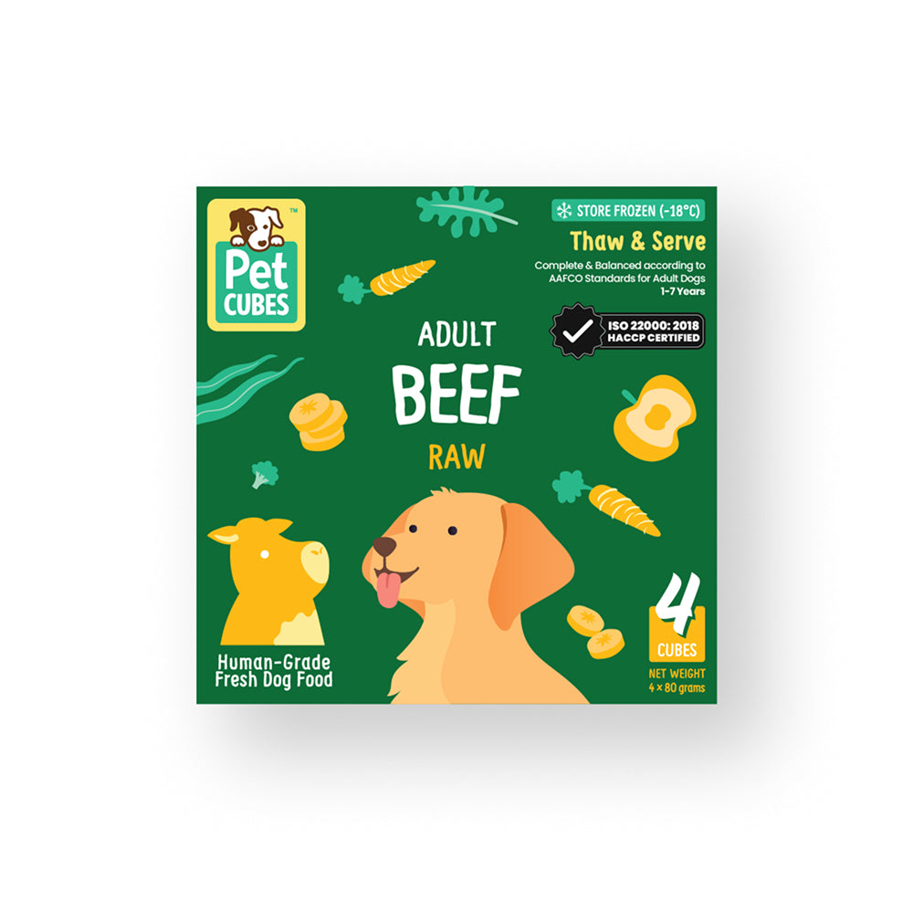 Raw Frozen Fresh Human-Grade Boxset Beef Adult Dog Food