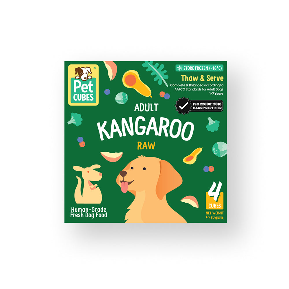 Raw Frozen Fresh Human-Grade Boxset Kangaroo Adult Dog Food