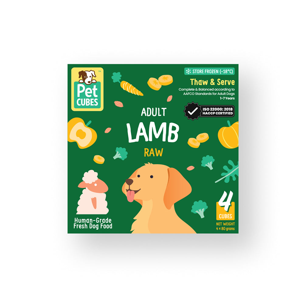 Raw Frozen Fresh Human-Grade Boxset Lamb Adult Dog Food