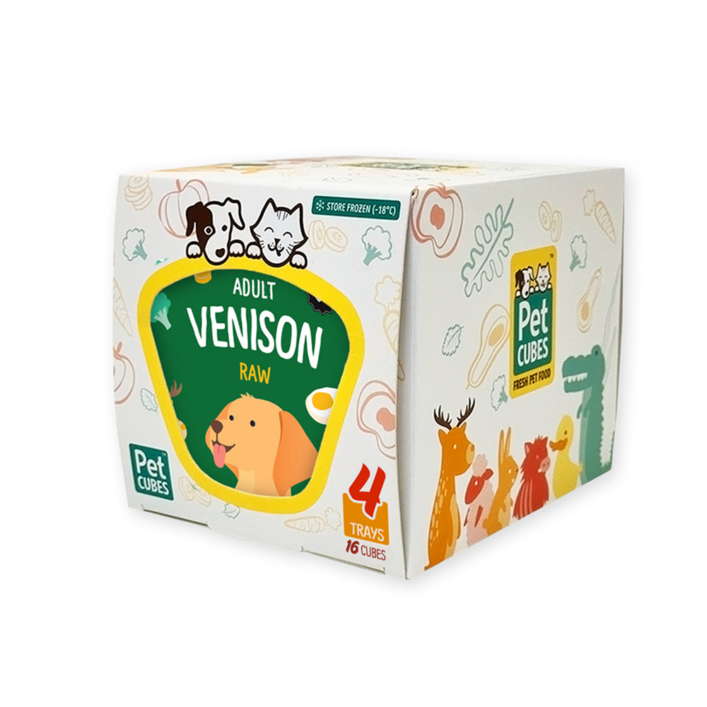 Raw Frozen Fresh Human-Grade Boxset Venison Adult Dog Food