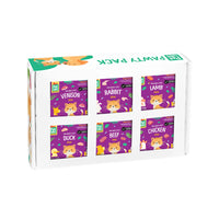 Raw Frozen Fresh Human-Grade Variety Pawty Pack Adult Cat Food