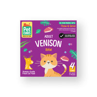 Raw Frozen Fresh Human-Grade Venison Adult Cat Food